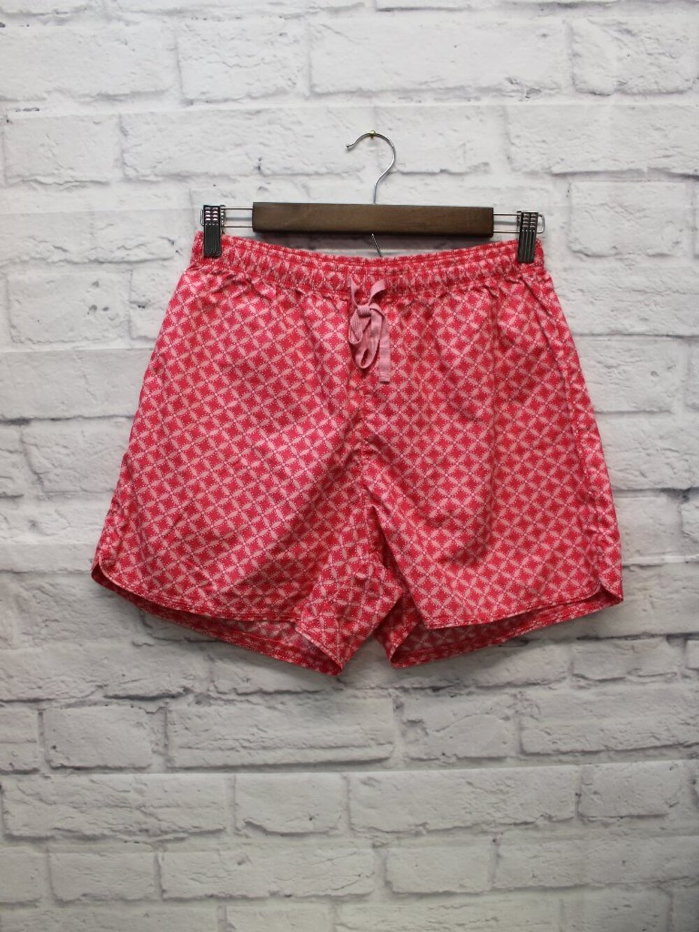 L.L. Bean Extra Small Pink Geometric Pull On Casual Sleep Loungewear Shorts